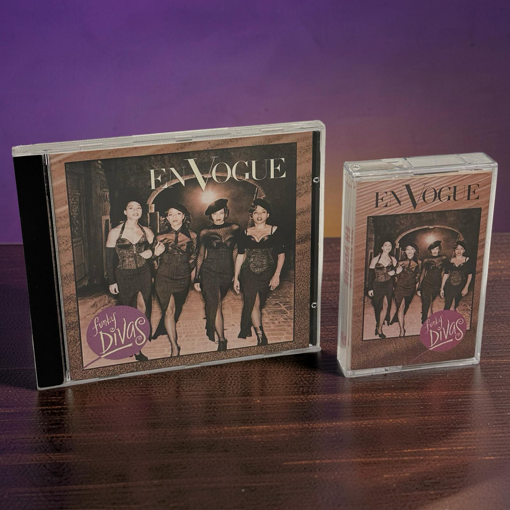 •EN VOGUE ~ FUNKY DIVAS• ~1992 OG PRESSINGS~ (CD & CASSETTE TAPE)