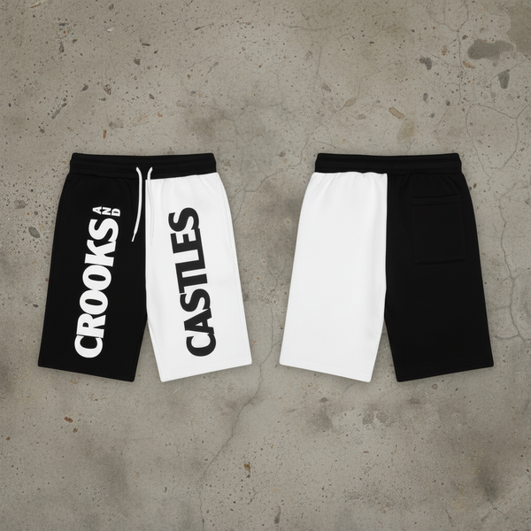 *CROOKS & CASTLES* ~2 tone activewear or casual style shorts~
