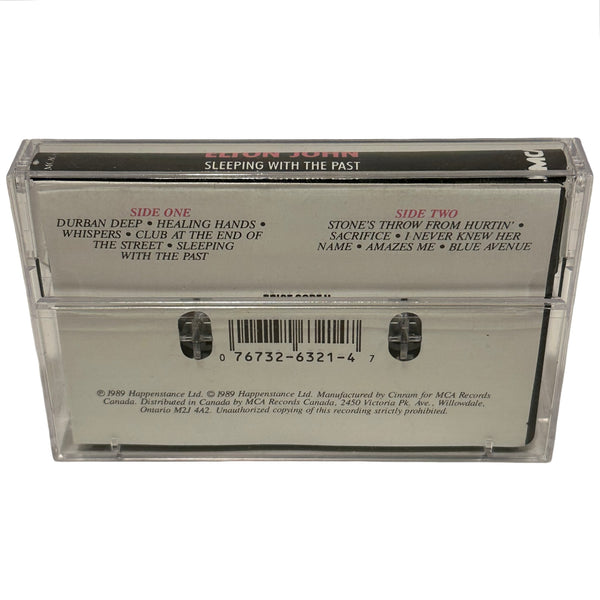 •ELTON JOHN - SLEEPING WITH THE PAST• ~1989 OG CANADIAN PRESSING~ (CASSETTE TAPE) (BLACK SHELL)