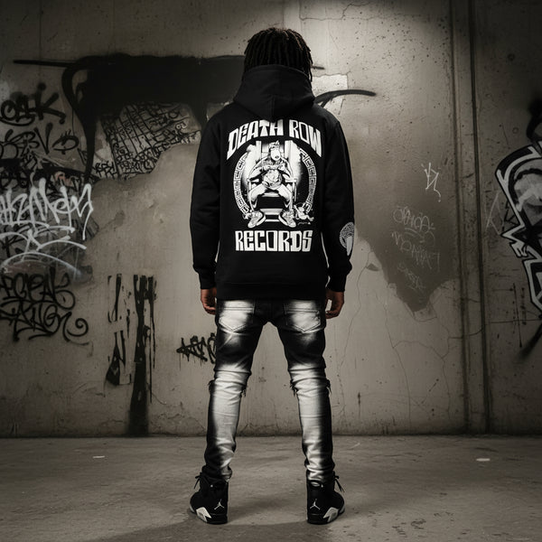 *CROOKS & CASTLES* (BLACK) ~DEATH ROW RECORDS~ PULLOVER HOODIES FOR MEN (COLLABS)