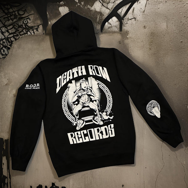 *CROOKS & CASTLES* (BLACK) ~DEATH ROW RECORDS~ PULLOVER HOODIES FOR MEN (COLLABS)