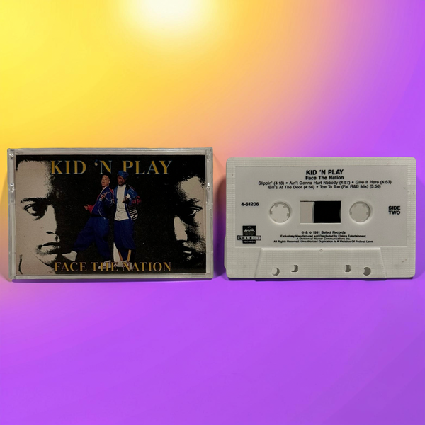 •KID ‘N PLAY ~ FACE THE NATION• ~1991 OG PRESSING~ (CASSETTE TAPE)