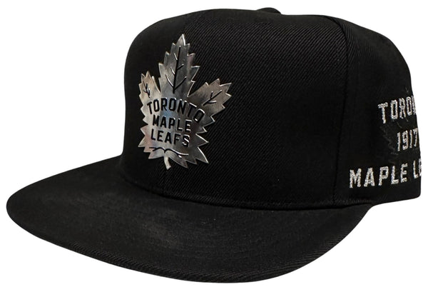 *Toronto Maple Leafs* ~Metallic logo~ snapback hat by Mitchell & Ness (Rare Retailer Promo Sample)