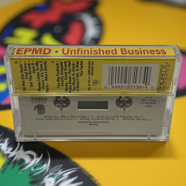 •EPMD ~ UNFINISHED BUSINESS• ~1989 PRIORITY RECORDS RE-PRESS~ (CASSETTE TAPE) (2)