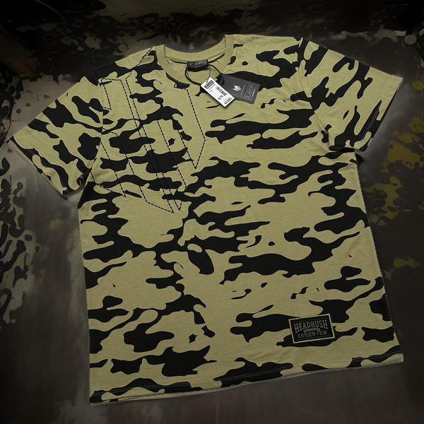 *HEADRUSH* (Green-Camo) ~Chosen Few~ (Embroidered) T-Shirts