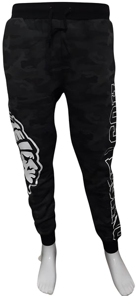 ^HUSTLE GANG^ (BLACK CAMOUFLAGE) *COLLEGIATE* KNIT SWEATPANTS