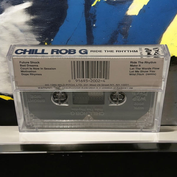 •CHILL ROB G ~ RIDE THE RHYTHM• ~1989 OG PRESSING~ (CASSETTE TAPE) (2)
