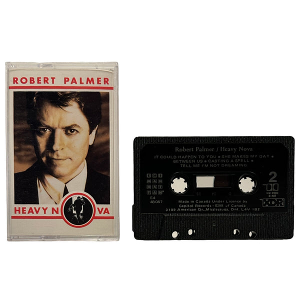 •ROBERT PALMER - HEAVY NOVA• ~1988 OG CANADIAN PRESSING~ (CASSETTE TAPE) (BLACK SHELL)
