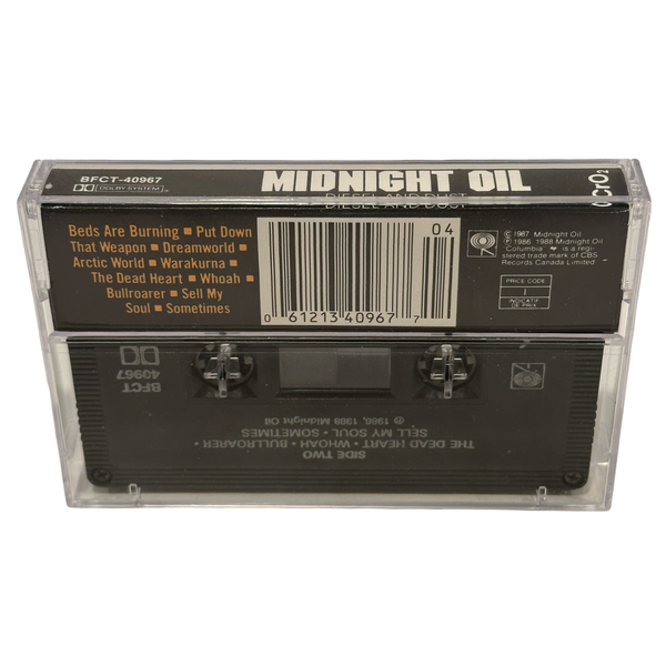 •MIDNIGHT OIL - DIESEL & DUST• ~1988 OG CANADIAN PRESSING~ (CASSETTE TAPE)