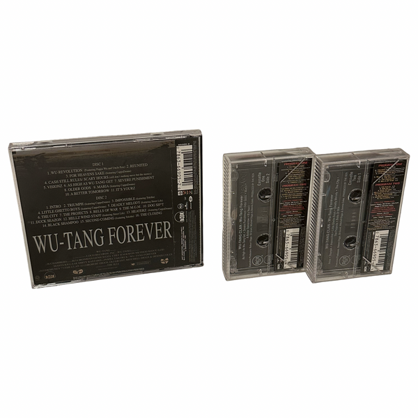 •WU-TANG CLAN ~ FOREVER• ~1997 OG DOUBLE ALBUM CANADIAN PRESSINGS~ (2CD & 2CASSETTE TAPES)