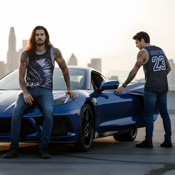 *CHIEFIN’ 23* BASKETBALL JERSEYS (BLACK-BLUE)