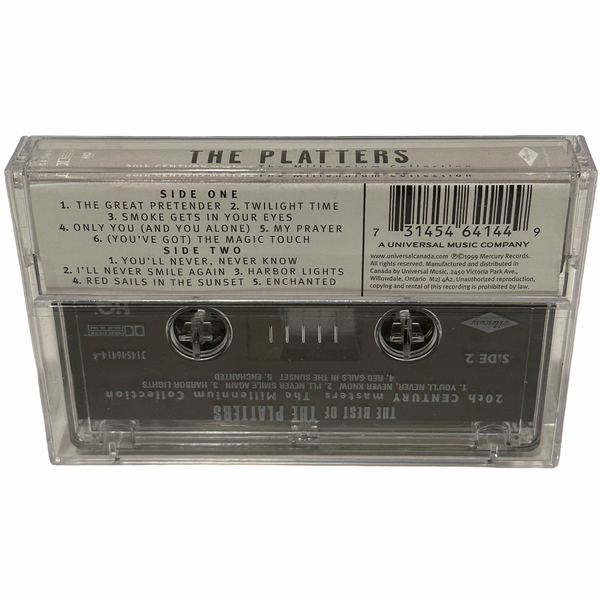•THE PLATTERS - THE BEST OF• ~1999 MILLENNIUM COLLECTION~ (CASSETTE TAPE)