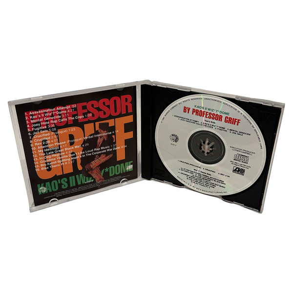 •PROFESSOR GRIFF - KAO’Z II WIZ *7* DOME• ~1991 OG PRESSINGS~ (CD & CASSETTE TAPE)