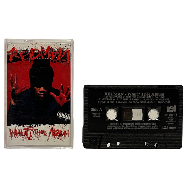 •REDMAN - WHUT? THEE ALBUM• ~1992 OG CANADIAN PRESSINGS PRESSING~ (CASSETTE TAPE) (HTF BLACK SHELL)
