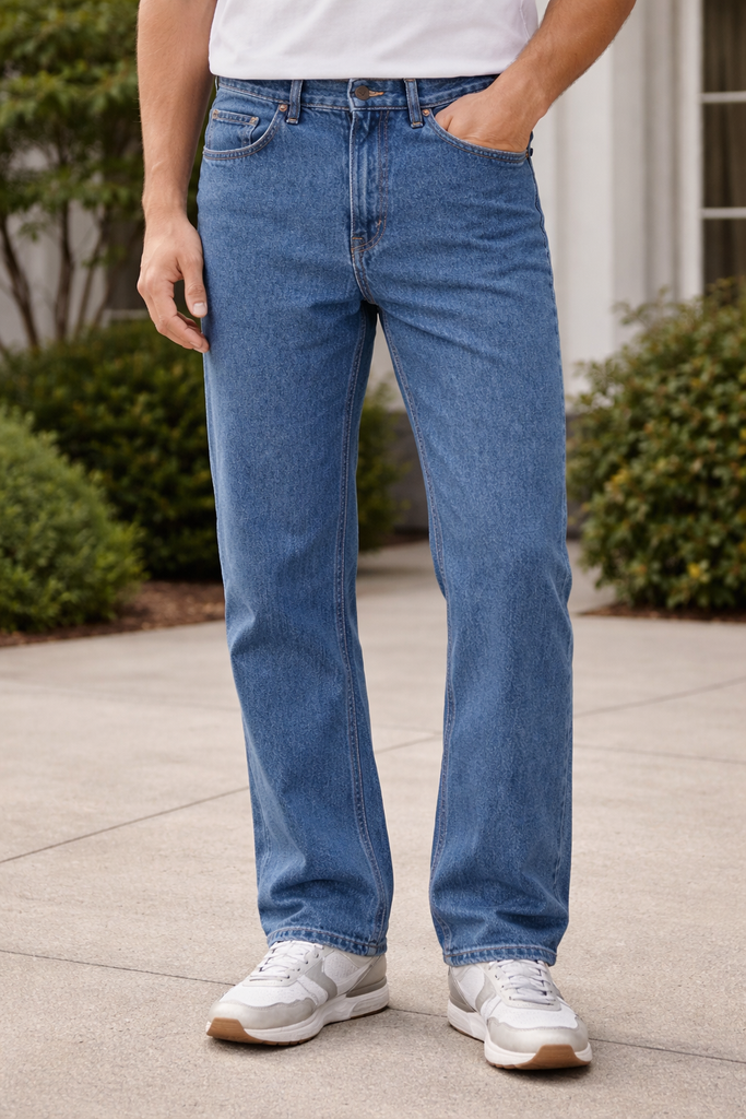 *LEVIS* ~505 straight fit orange tab jeans~ (32” x 32”)