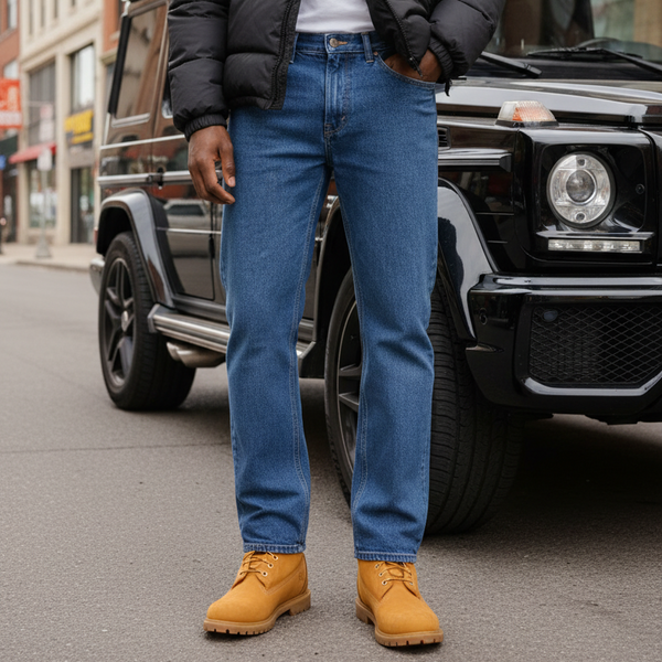 *LEVI STRAUSS & CO.* ~505 straight fit orange tab jeans~ (32” x 32”)