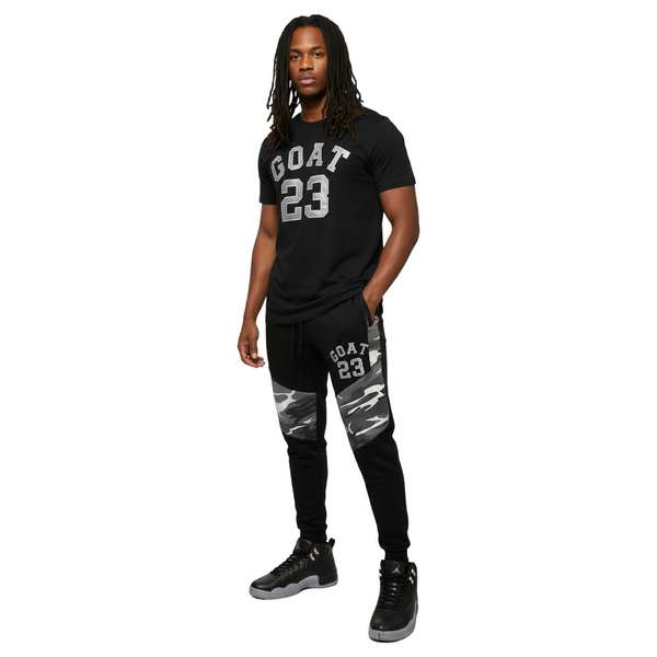 ^23 GOAT^ (GREY-CAMO) LUXURY JOGGER SWEATS