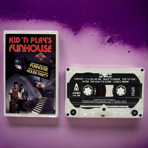 •KID ‘N PLAY - KID ‘N PLAY’S FUNHOUSE• ~1990 OG PRESSING~ (CASSETTE TAPE)