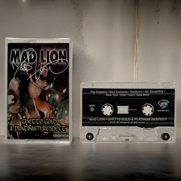 •MAD LION ~ GHETTO GOLD & PLATINUM RESPECT• ~1997 OG PRESSING~ (CASSETTE TAPE)