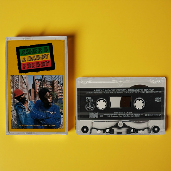 •ASHER D & DADDY FREDDY - RAGGAMUFFIN HIP-HOP• ~1988 OG PRESSING~ (CASSETTE TAPE)