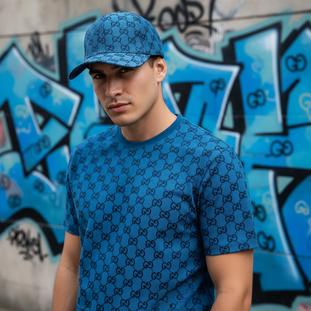 *LUXURY* ~Italian~ •curved beak hat• (adjustable strap)