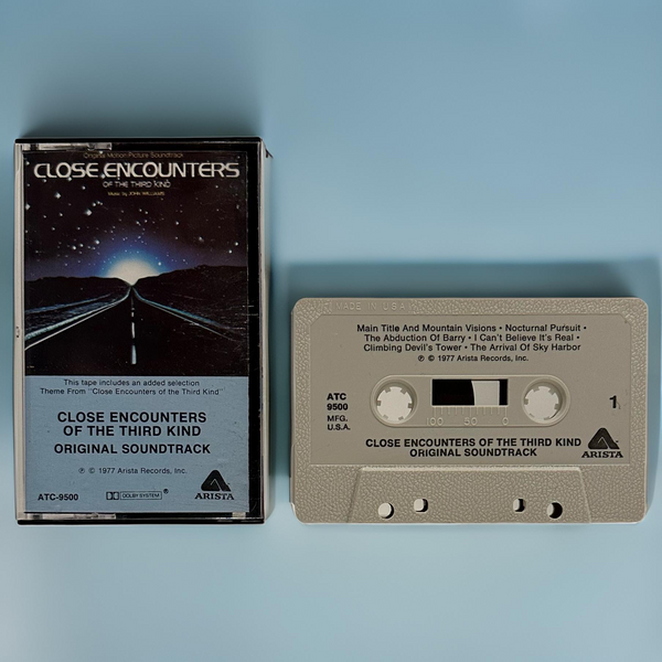 •CLOSE ENCOUNTERS OF THE THIRD KIND ~ SOUNDTRACK• ~1977 OG PRESSING~ (CASSETTE TAPE)