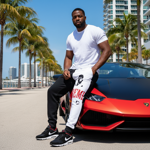 *$UPR3M3 SCARFACE* •JOGGER SWEATPANTS• (FLEECE LINED)