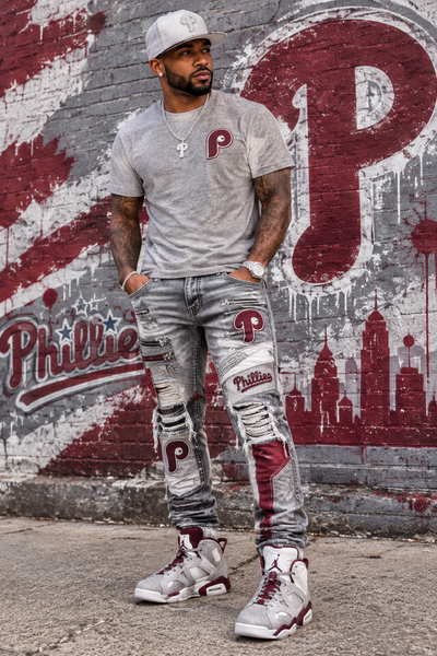 *PHILADELPHIA PHILLIES* Snapback Hats by Mitchell & Ness (Pro Pinch Fit)
