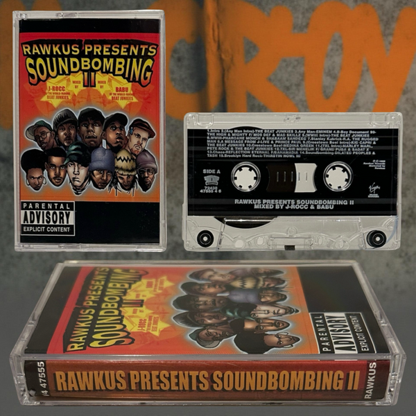 •RAWKUS PRESENTS - SOUNDBOMBING II• ~1999 OG CANADIAN PRESSING~ (CASSETTE TAPE)