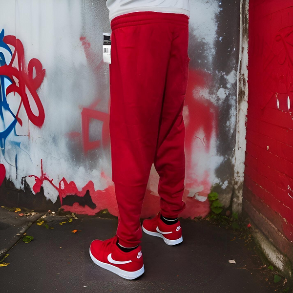 ^SEAN JOHN^ (RED) POLYESTER JOGGER SWEATPANTS (XB SIZED)