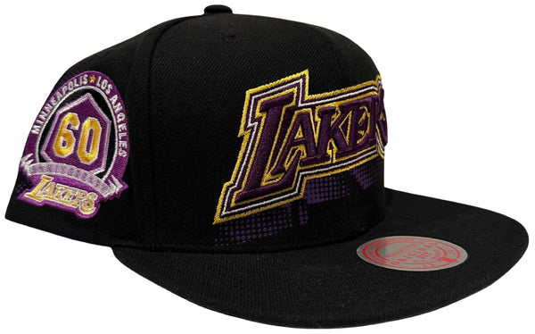 *Los Angeles Lakers* (Black) snapback hats by Mitchell & Ness