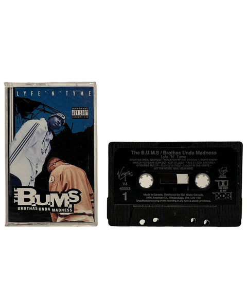 •THE B.U.M.S. - LYFE ‘N’ TYME• ~1995 OG PRESSINGS~ (CD & CANADIAN BLACK SHELL CASSETTE TAPE)