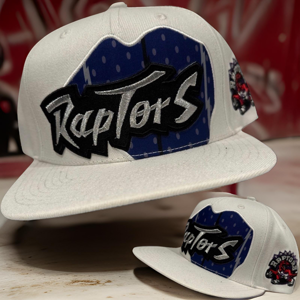 *Toronto Raptors* (White) snapback hat by Mitchell & Ness