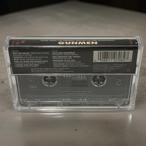 •GUNMEN ~ SOUNDTRACK• ~1993 OG PRESSING~ (CASSETTE TAPE)