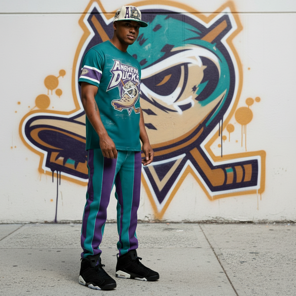 *Anaheim Mighty Ducks* snapback hats by Mitchell & Ness