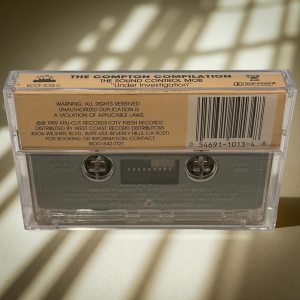•THE COMPTON COMPILATION - THE SOUND CONTROL MOB “UNDER INVASION”• ~1989 OG PRESSING~ (CASSETTE TAPE)