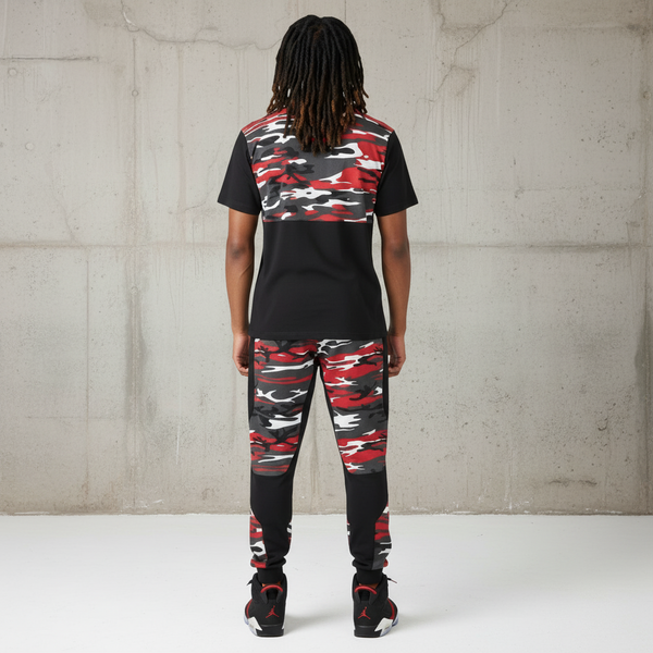 *23 JORDAN* (RED-CAMO) ~LUXURY JOGGER SWEATPANTS~ (EMBROIDERED)