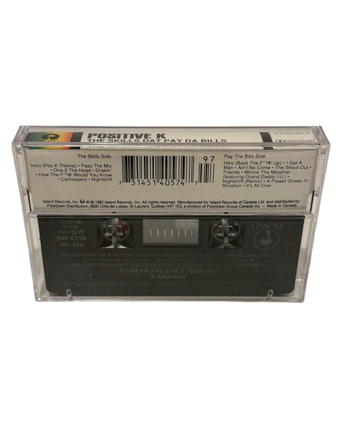 •POSITIVE K - THE SKILLS DAT PAY DA BILLS• ~1992 OG CANADIAN PRESSINGS~ (CD & CASSETTE TAPE)
