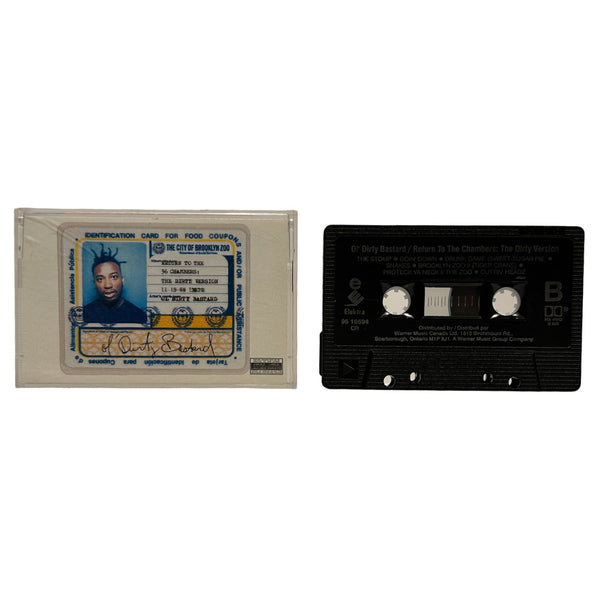 •OL’ DIRTY BASTARD - RETURN TO THE 36 CHAMBERS THE DIRTY VERSION• ~1995 OG CANADIAN PRESSING~ (CASSETTE TAPE) (BLACK SHELL)