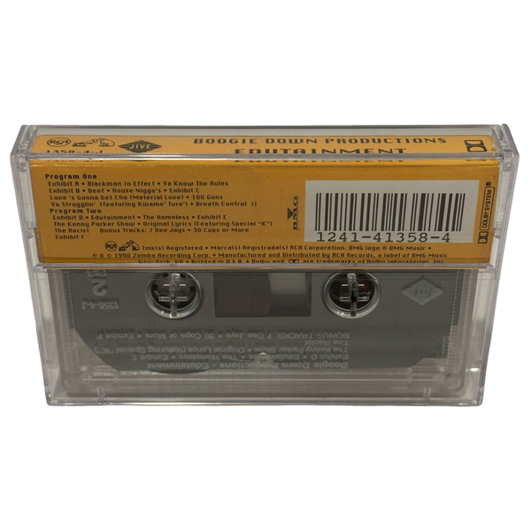 •BOOGIE DOWN PRODUCTIONS - EDUTAINMENT• ~1990 OG PRESSINGS~ (CD & CASSETTE TAPE)