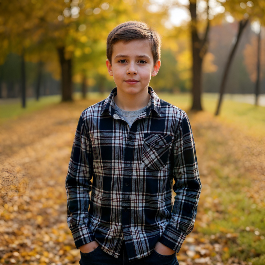 •PRE-LOVED• *Burnside* ~Youth Flannel Shirt~