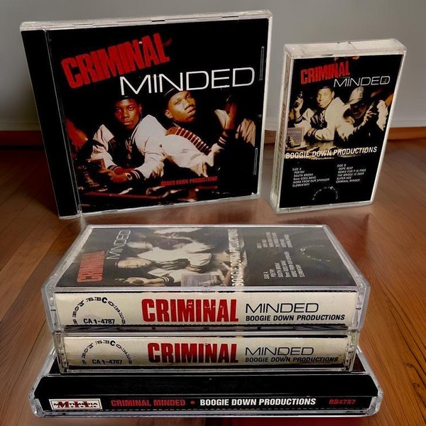 •BOOGIE DOWN PRODUCTIONS - CRIMINAL MINDED• (1987) CASSETTE & CD AVAILABLE) (ORIGINAL PRESSINGS)
