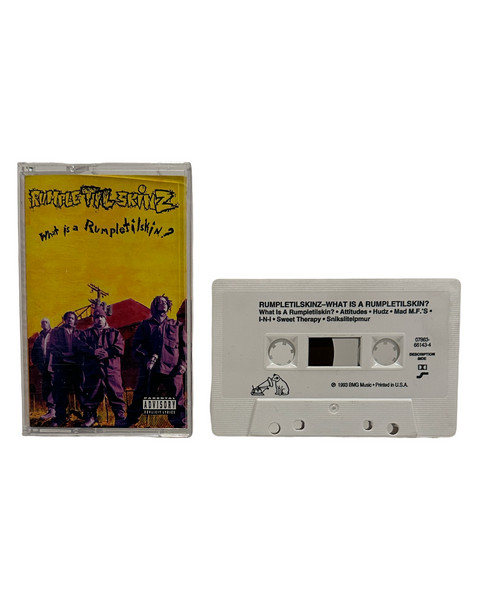 •RUMPLETILSKIN s - WHAT IS A RUMPLETILSKIN?• ~1993 OG PRESSING~ (PROMO CASSETTE TAPE) (HOLE PUNCH)