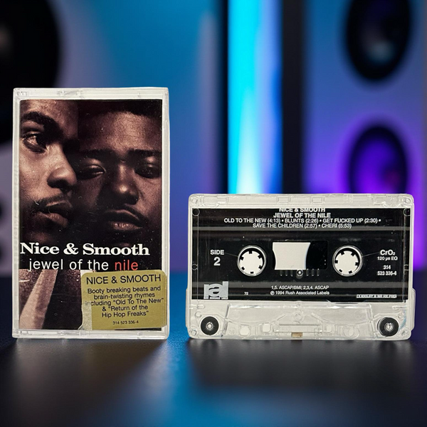 •NICE & SMOOTH- JEWEL OF THE NILE• ~1994 OG PRESSING~ (CASSETTE TAPE) (HYPE STICKER ON FRONT ARTWORK) (3)