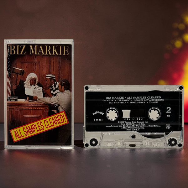 •BIZ MARKIE ~ ALL SAMPLES CLEARED• ~1993 OG PRESSING~ (CASSETTE TAPE)