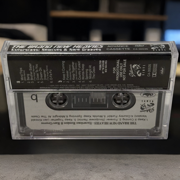 •THE BRAND NEW HEAVIES - EXCURSIONS, REMIXES & RARE GROOVES• ~1995 OG ADVANCE PRESSING~ (CASSETTE TAPE)
