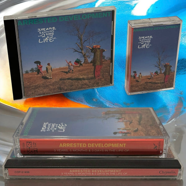 •ARRESTED DEVELOPMENT - 3 YEARS, 5 MONTHS & 2 DAYS IN THE LIFE OF…• ~1992 OG PRESSINGS~ (CD & CASSETTE TAPE)