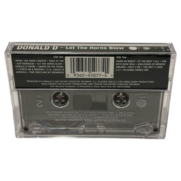 •DONALD D - LET THE HORNS BLOW• ~1992 OG PRESSING~ (CASSETTE TAPE)