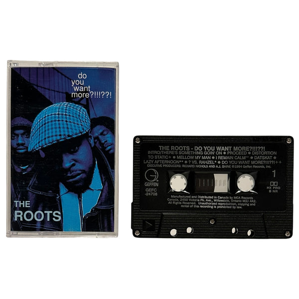 •THE ROOTS - DO YOU WANT MORE?!!!??!• ~1994 OG CANADIAN PRESSING~ (CASSETTE TAPE) (BLACK SHELL)