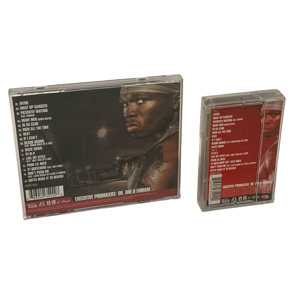 •50 CENT - GET RICH OR DIE TRYING• ~2003 OG PRESSINGS~ (CD & CASSETTE TAPE)
